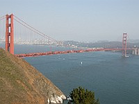 DSC 2272  The Golden Gate Bridge seen from the Marin Headlands : flowers